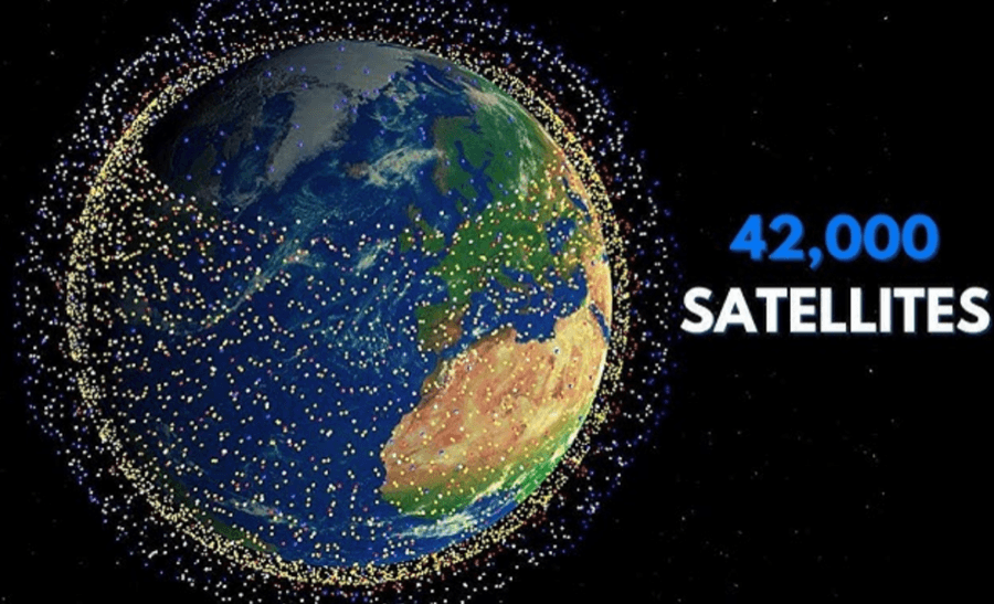 Starlink uses a constellation of low Earth orbit satellites.