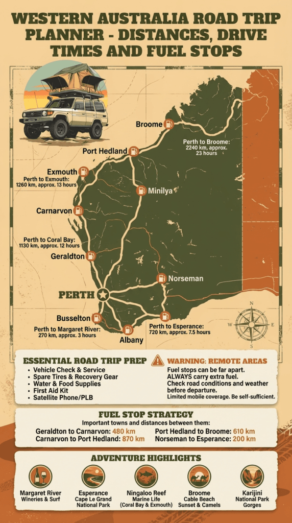 western australia road trip planner