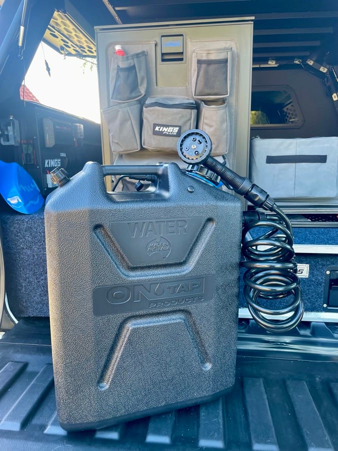 22l portable camp shower